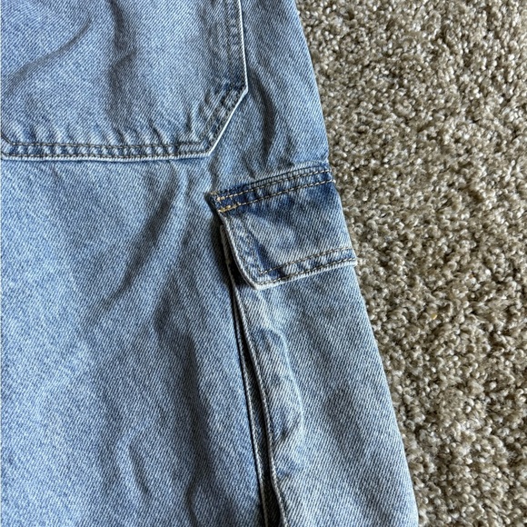 PacSun Light Blue Straight Leg Cargo Jeans - Picture 6 of 7